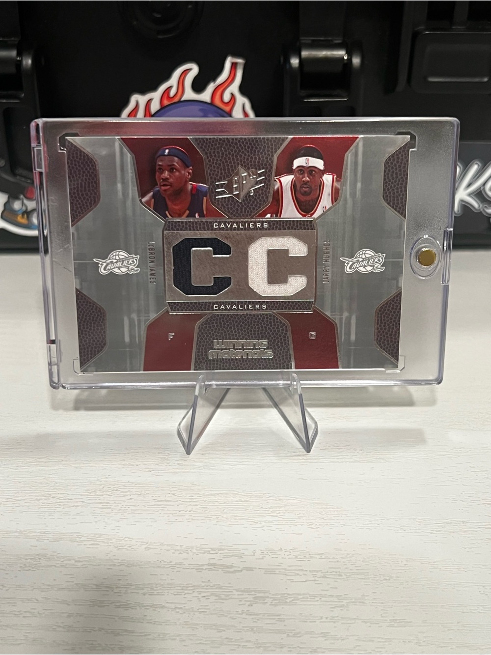 Lebron James/Larry Hughes game used card